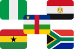 Africa flags 150x100