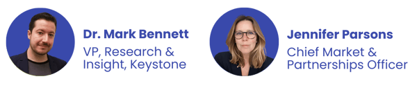 Speakers include Mark Bennett and Jennifer Parsons from Keystone Education Group
