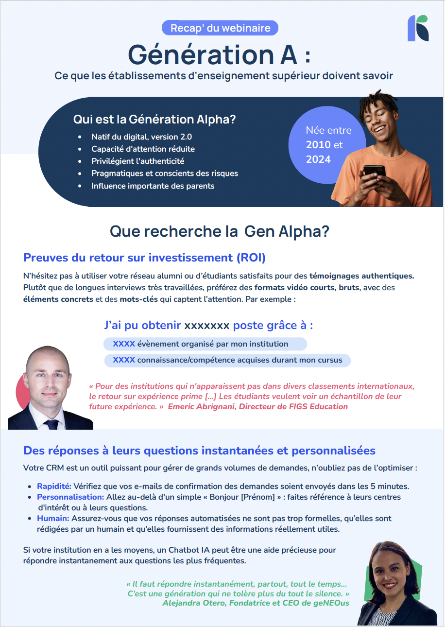 Recap du webinaire page 1