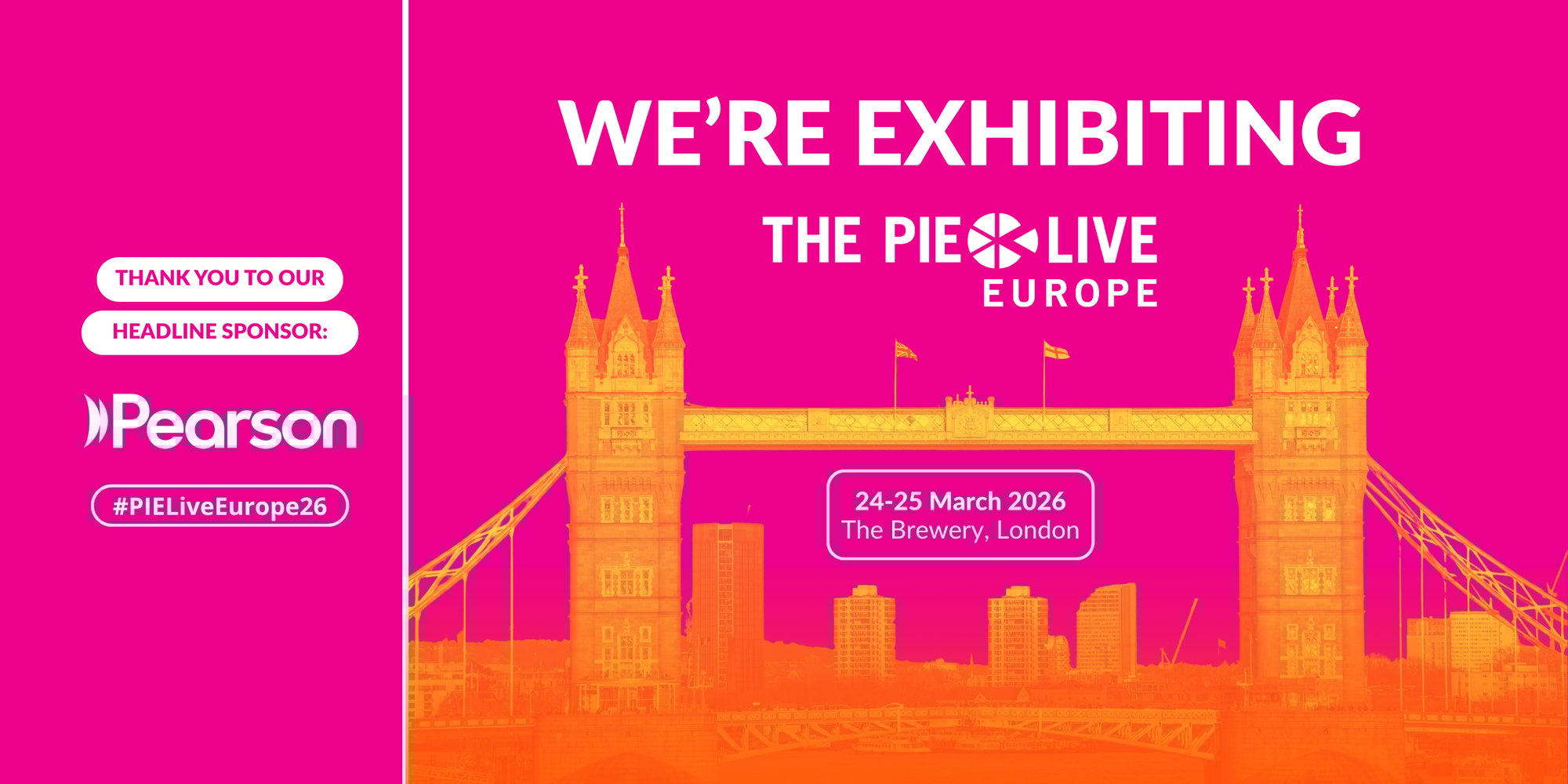 We are exhibiting The PIE 2026