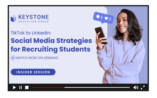 Social Media Strategies for Recruitment Students banner