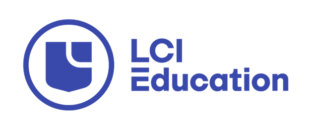 LCI Education logo - blue