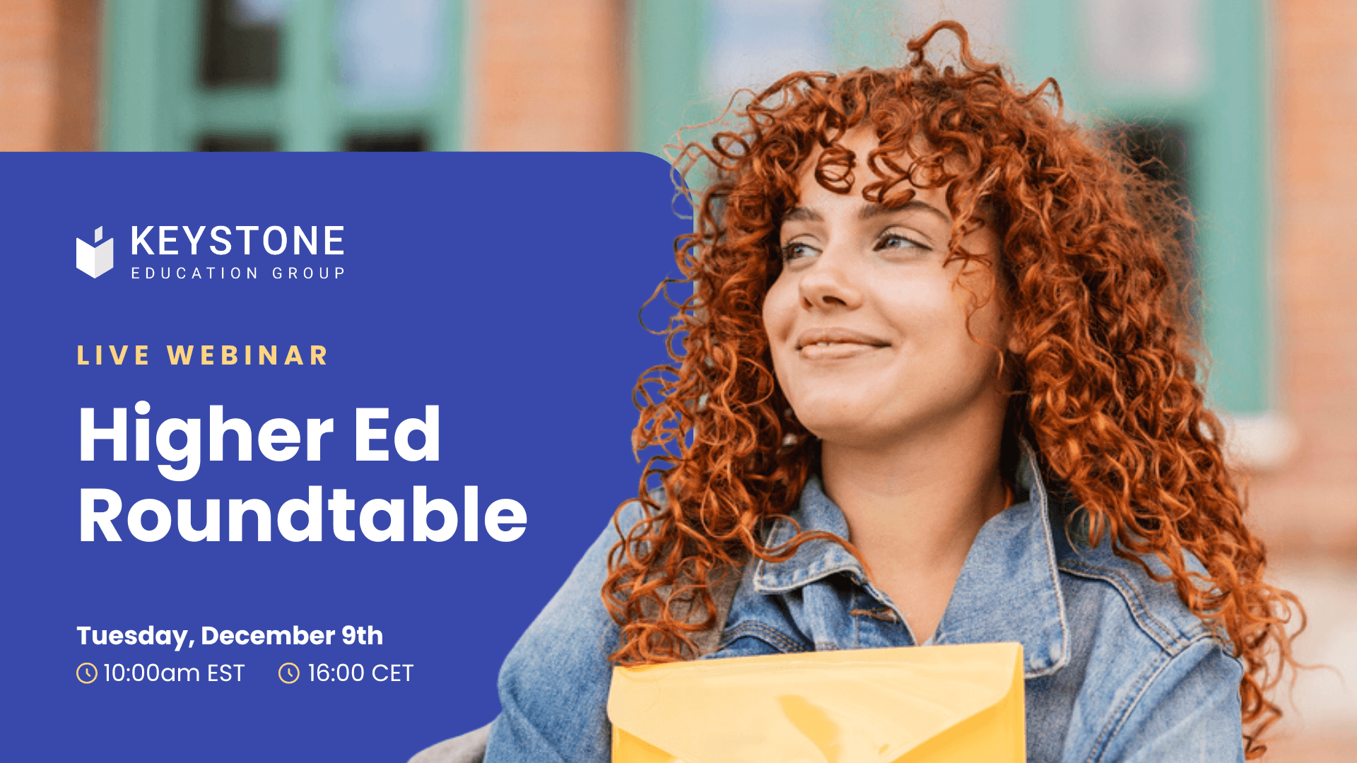 Higher ed roundtable webinar banner